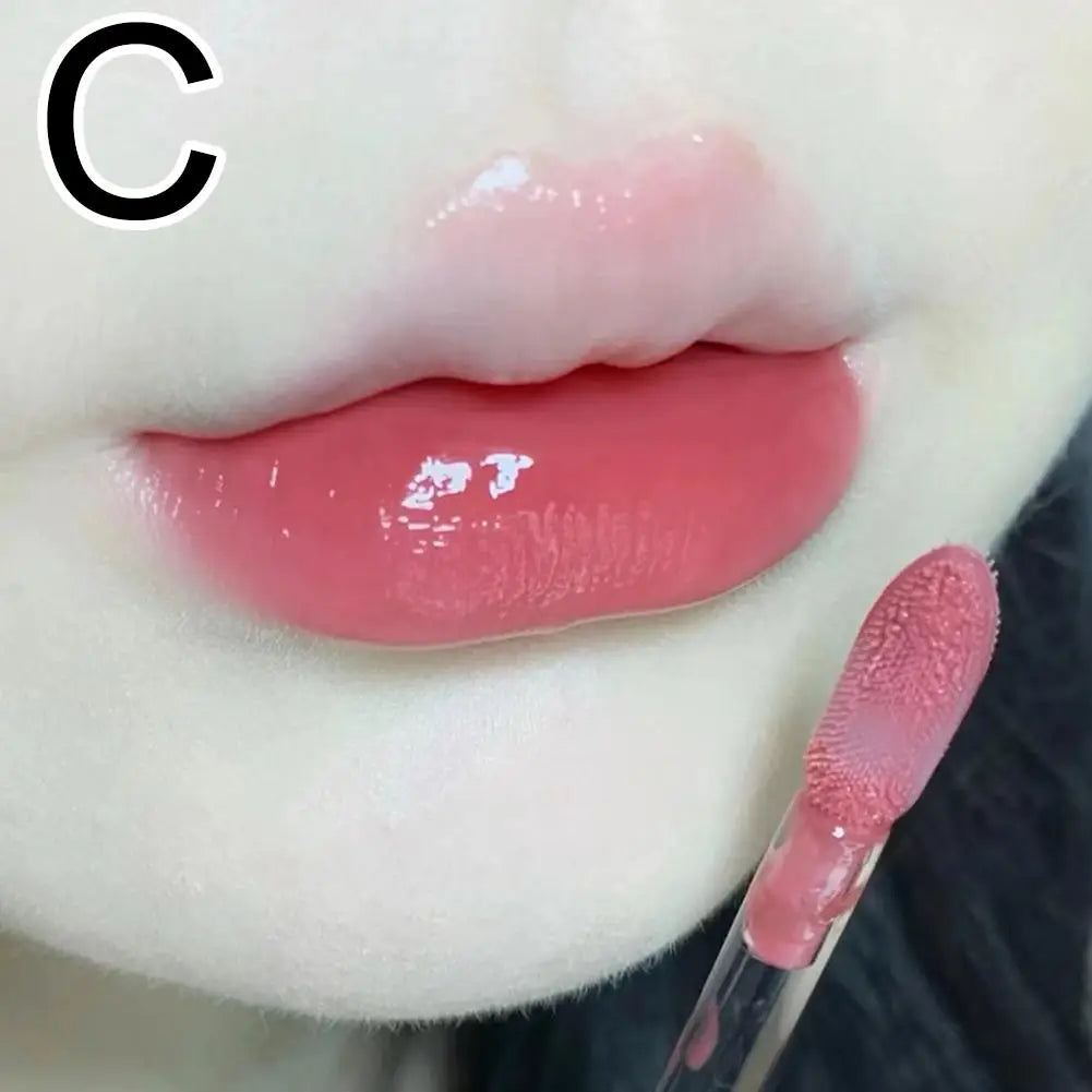 8 Colors Ice Tea Mirror Lip Glaze High Gloss Moisturizing Sexy Red Lip Tint Lipstick Hydrating Long Lasting Lip Gloss Lip Makeup - Clikcy
