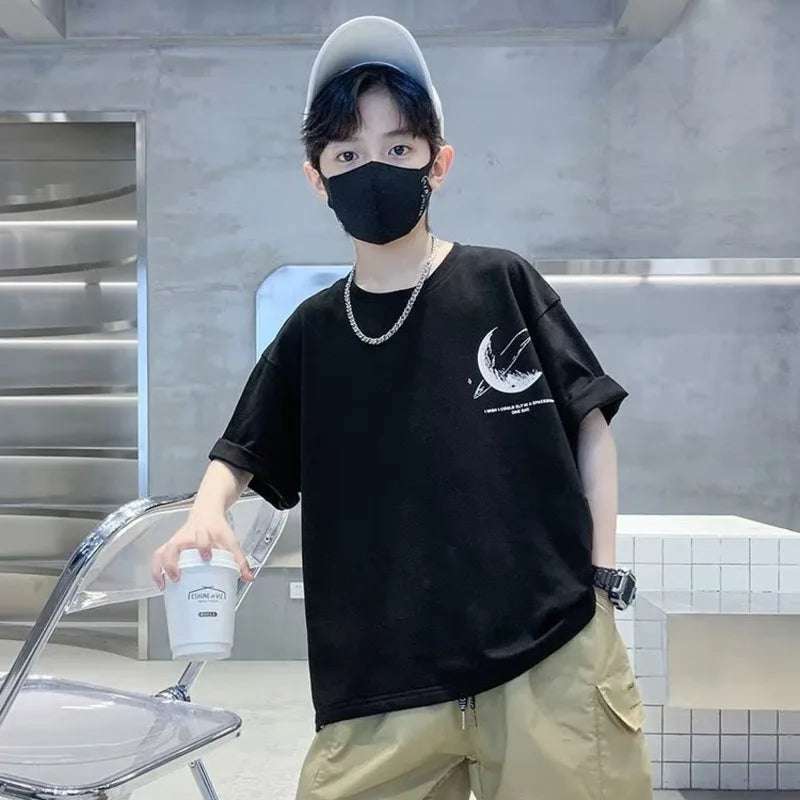 Kids Clothes Clothing For Boys T Shirts Boy Child Tee Shirt Children's T-shirts Summer  Short T-shirt Tops - Clikcy