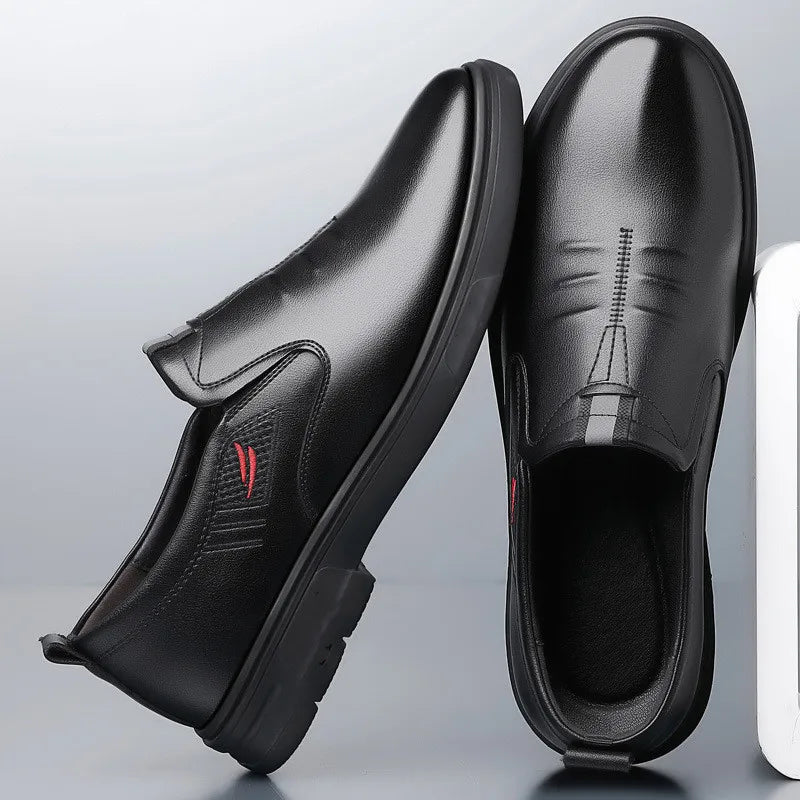 Men's Cow Leather Shoes Genuine Leather Handmade Business shoes Round Toe Casual Loafers Comfortable Man footwear Zapatos Homme