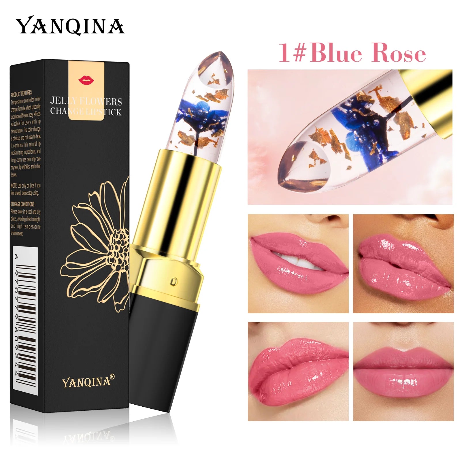 1PC Color Changing Lipstick Long Lasting  Jelly Lipsticks Lip Balm Moisturizing Makeup Lip Plumper Lip Tint Cosmetics For Women - Clikcy