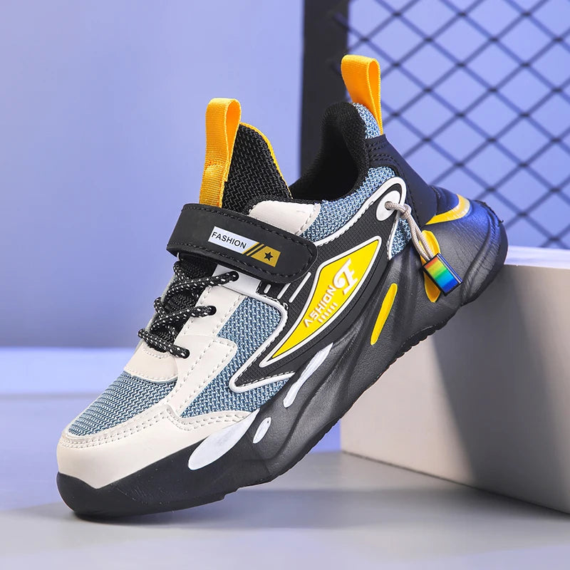 Kids' Sneakers Children Casual Sports Shoes for Boys Breathable Summer Mesh Kids Hook&Loop Students Girls School Running Shoes