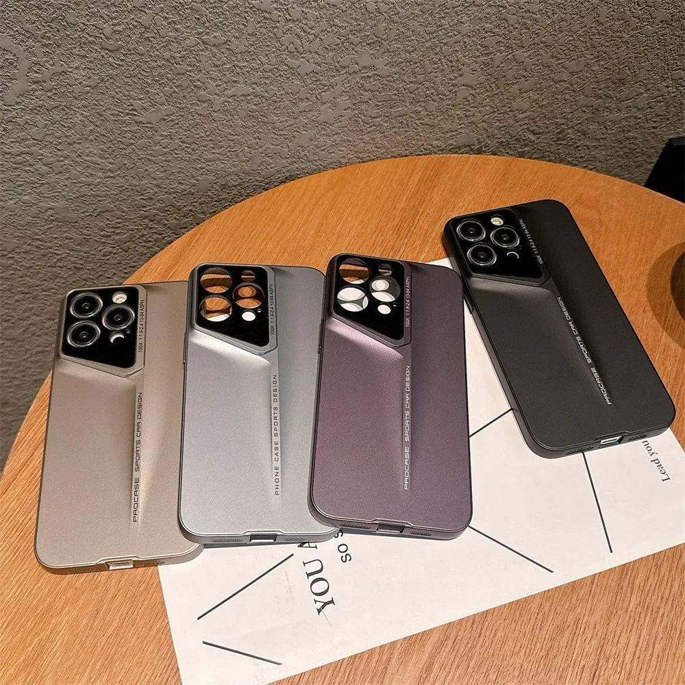 16 ProMax Plus Ultra Thin Matte PC Phone Case for iPhone 15 ProMax 14 15 16 Pro Max 15pro Full Lens Protective Hard Bumper Cover - Clikcy