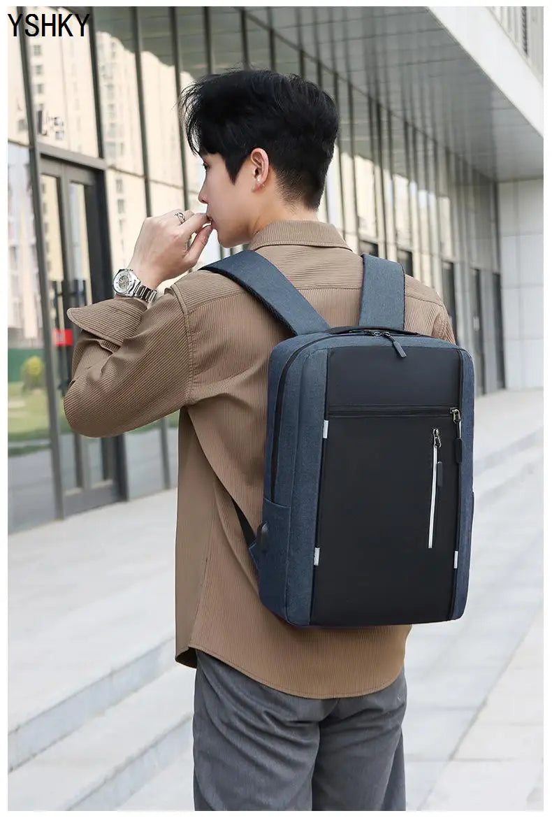 Women Fashion backpack soft leather multi-functional bag Polyester large capacity computer backpack