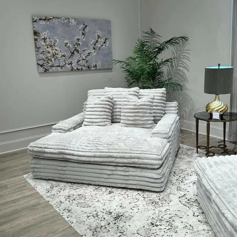 Gray European Living Room Sofas Filler Design Modern Luxury Compressed Sofas Lounges Recliner Couch Wohnzimmer Home Furniture - Clikcy