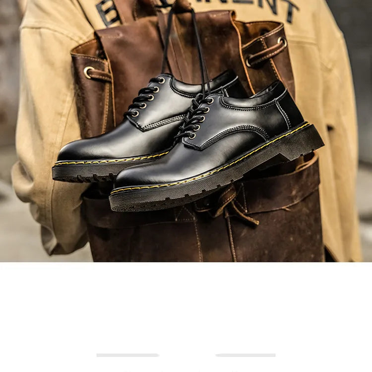 Autumn Classic Luxury Leather Shoes Men Casual Business Oxford Shoes Men Tooling Shoes Men Designer Black Formal Shoes For Men