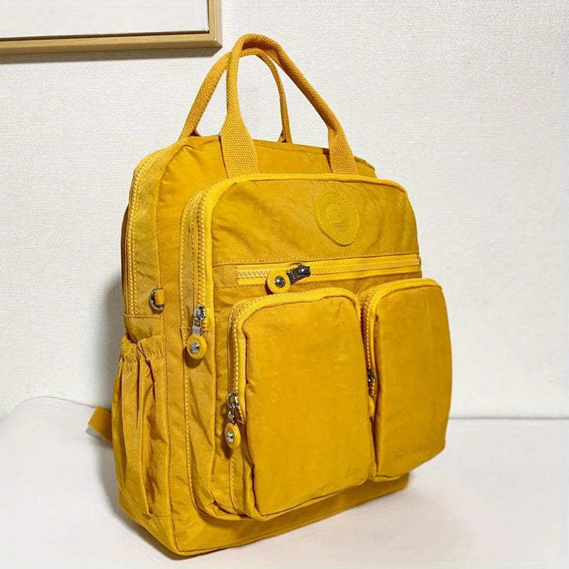 Large Capacity Backpack for Women Multi-pockets Nylon Women's Bag Causal Waterproof School Bags Laptop Backpack Stylish Backpack - Clikcy