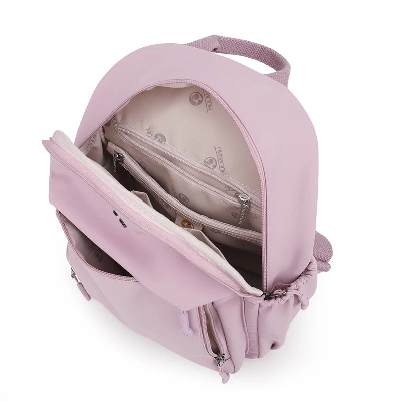 New High Quality Nylon Women Back Pack Solid Color Waterproof Travel Backpack Casual School Bags Girls Shoulder Bag Sac A Dos - Clikcy