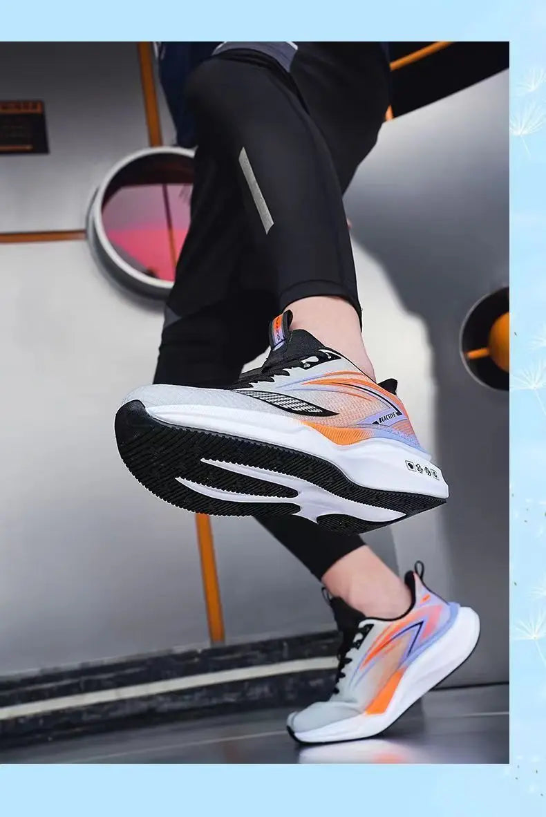 Men's Sports Shoes Men's Soft-soled Running Shoes Mens Trendy, Comfortable and Casual Shoe Mens Mesh Breathable Sports Shoe - Clikcy