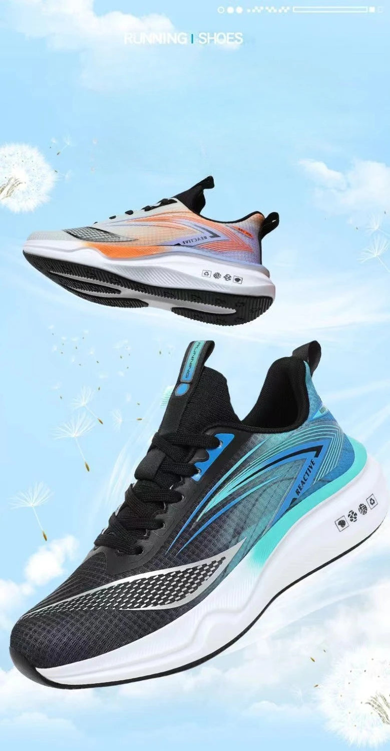 Men's Sports Shoes Men's Soft-soled Running Shoes Mens Trendy, Comfortable and Casual Shoe Mens Mesh Breathable Sports Shoe - Clikcy