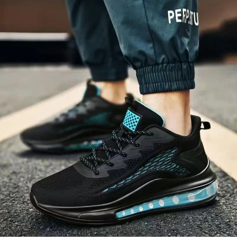 Men's casual sports shoes, men's running shoes, air cushion, men's spring and autumn new fashion, breathable soft soles - Clikcy