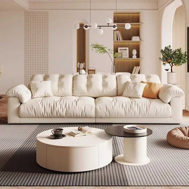 Nordic Modern Living Room Sofa Luxury Designer Fluffy Loveseat Lazy Sofa Lounge Cloud Divano Da Soggiorno Furniture Home - Clikcy