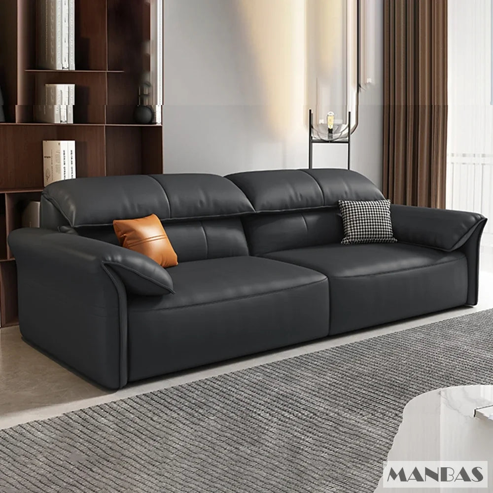 Linlamlim Electric Sofa Convertible for Cinema Living Room | Genuine Leather Electric Multifunction Sofa Bed | Folding Sofa Beds - Clikcy