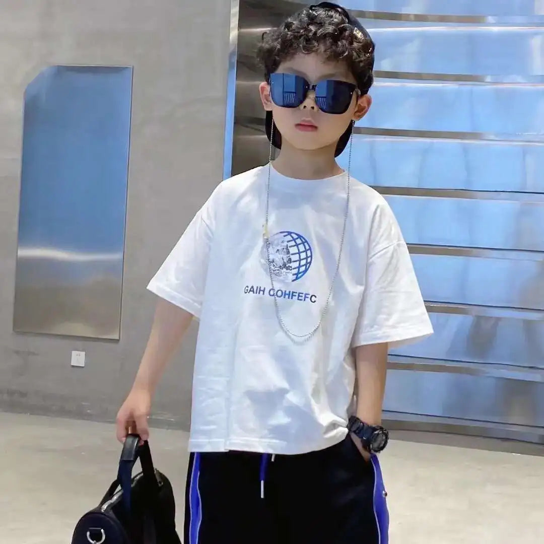 Children's T-shirts Boy T-shirt Baby Summer Clothes Infant Short Sleeve Tee Tops Kids Long Boys Boy's Top Clothing Toddler - Clikcy