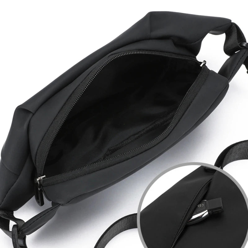 Men Minimalist Outdoor Sports Running Jogging Waist Bag Man Waterproof Fanny Pack Stylish Cross Body Belt Bag Waist Bag for Men - Clikcy