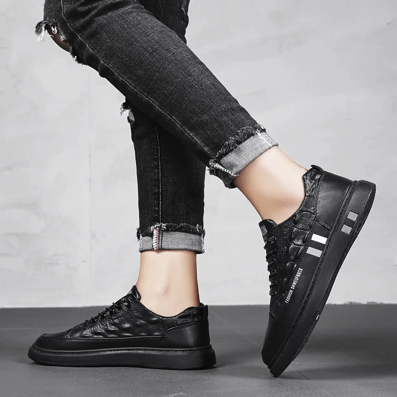 Men's Flats Shoes Luxury Men's Sneakers Spring Autumn 2024 Outdoor Sport Shoes for Men Fashion Vulcanized Shoe Tenis Para Hombre - Clikcy