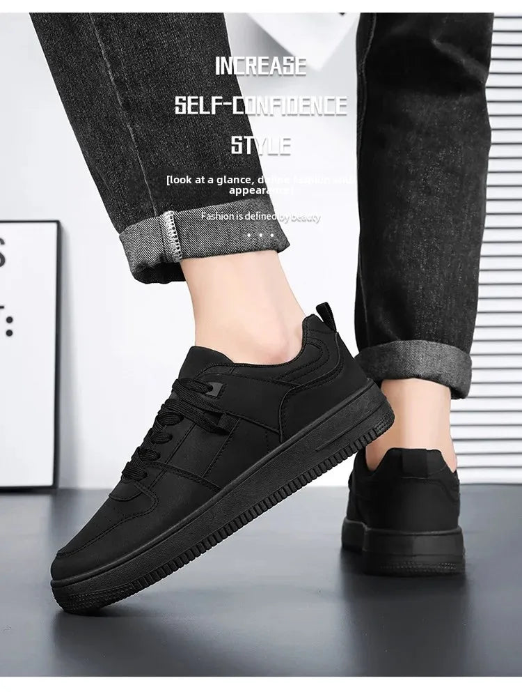 Men's Breathable Spring Summer Casual Shoes Student Fashion All-Match Lightweight Sporty Board Shoes Comfortable Rubber Sole