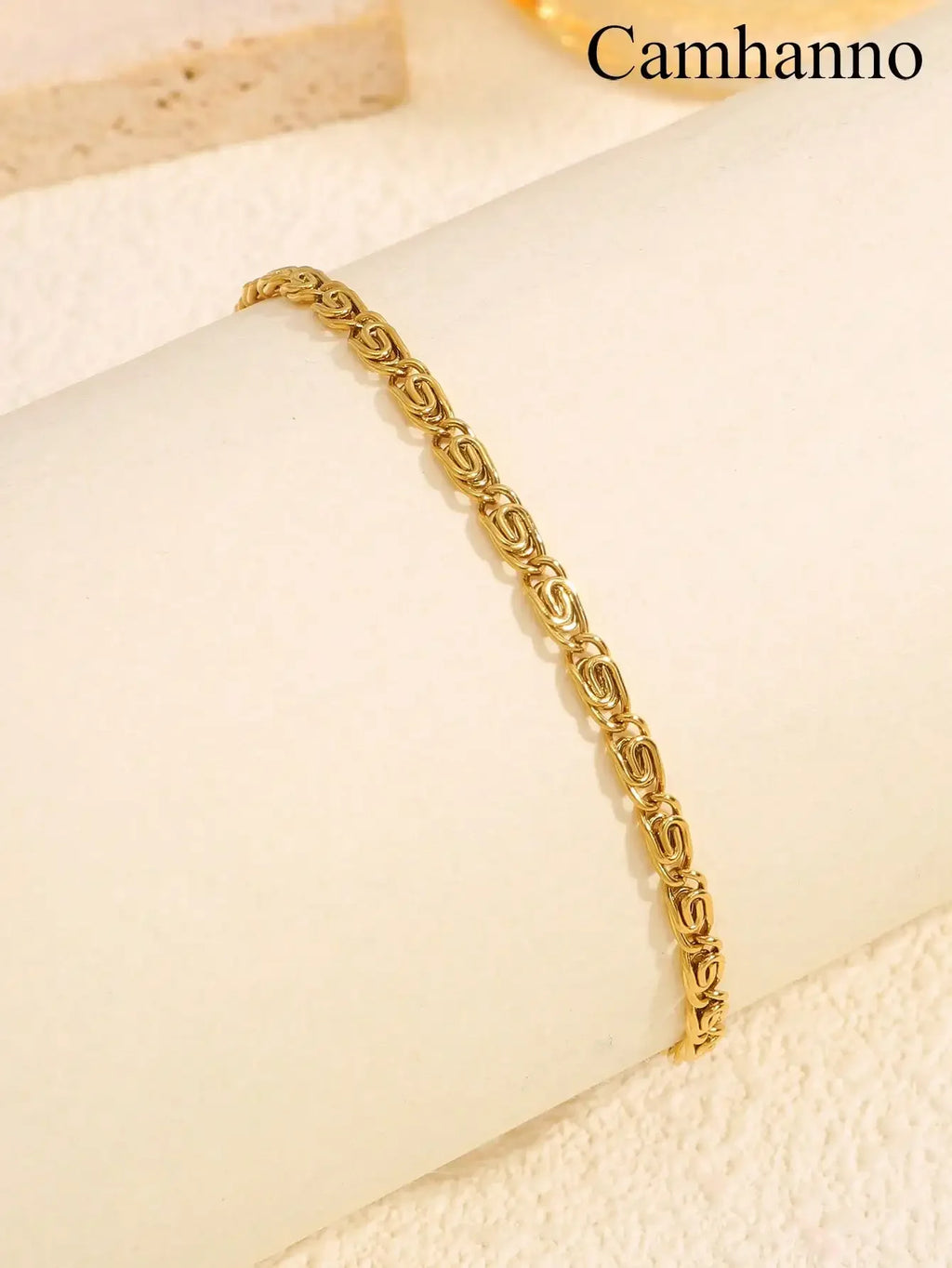 1 Piece Of Simple Casual Fashion Stainless Steel Round Snake Flat Snake Bracelet Is Suitable For Daily Wear, Gifts For Couples - Clikcy
