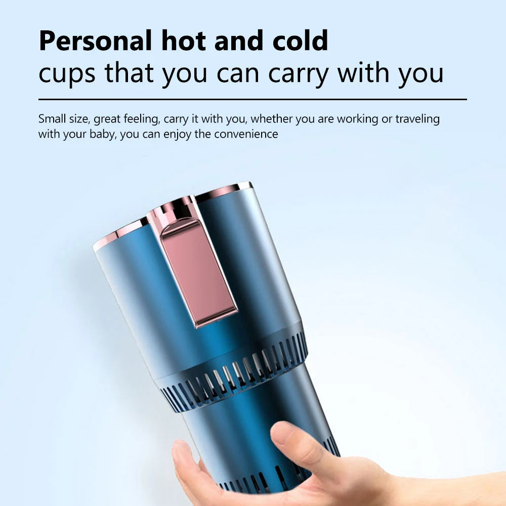 2 in1 Hot And Cold Car Smart Cup Drinks Holders Digital Temperature Display Drink Cup Warmer Cooler For Home Office - Clikcy