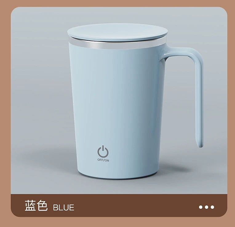 1pcs Automatic Self Stirring Magnetic Mug Stainless Steel Temperature Difference Coffee Mixing Cup Blender Mixer Thermal Cup