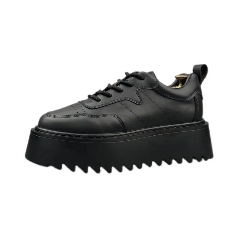 Platform Men's Casual Shoes New Skateboarding Shoes for Men Sneakers Fashion Men Black Vulcanized Shoes Non-slip Casual Sneakers
