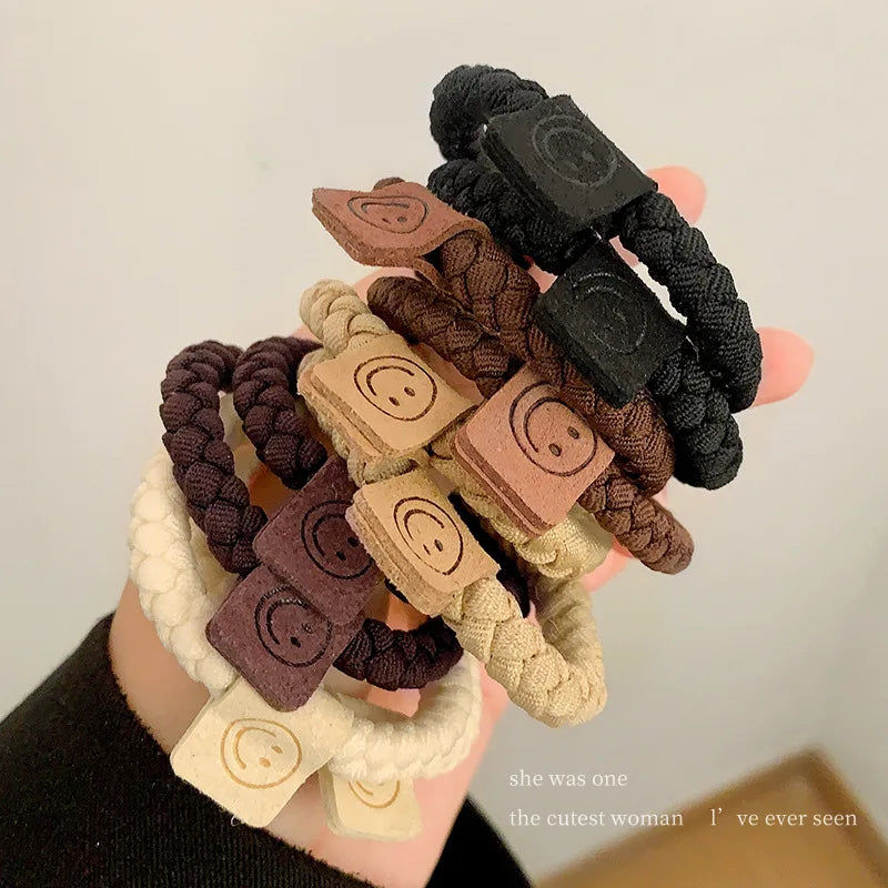 5/10pcs/Set Elegant Heart Ball Elastic Hair Bands For Women Ponytail Hair Tie Scrunchie Rubber Bands Fashion Hair Accessories - Clikcy