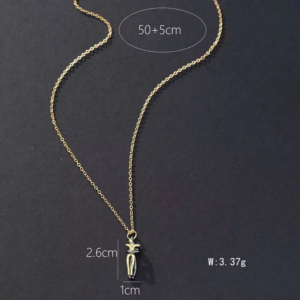 Fashion Hugging Necklace Jewelry Choker Hug Pendant Chain Men Necklaces For Lover Women Couple Men Lady Female Male Gift - Clikcy