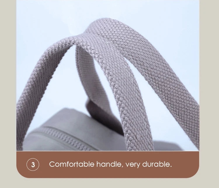 Multi-pocket Nylon School Backpack Casual Women's Backpack Lightweight Large Capacity School Bag Large Capacity Travel Backpack - Clikcy