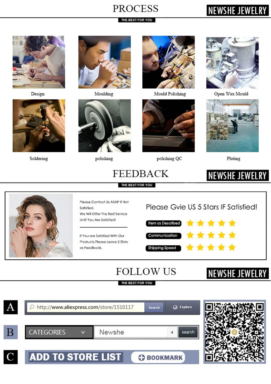 Newshe 14k Yellow Gold Bridal Ring Set for Women 2Ct Round Cut AAAAA Cubic Zircon Wedding Engagement Anniversary Band BR1167_Y - Clikcy