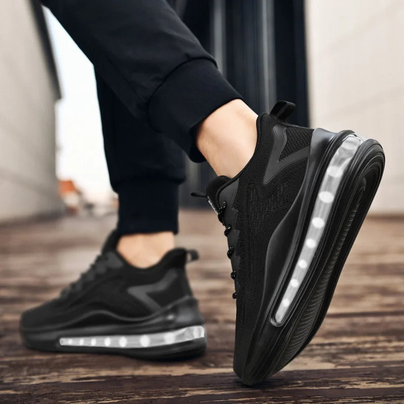 Men's casual sports shoes, men's running shoes, air cushion, men's spring and autumn new fashion, breathable soft soles - Clikcy