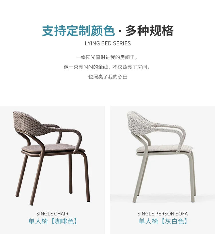 Outdoor Camping Garden Furniture Sets Lounge Rattan Dining Tables Chair Backyard Armchairs Sectional Salon De Jardin Furniture - Clikcy