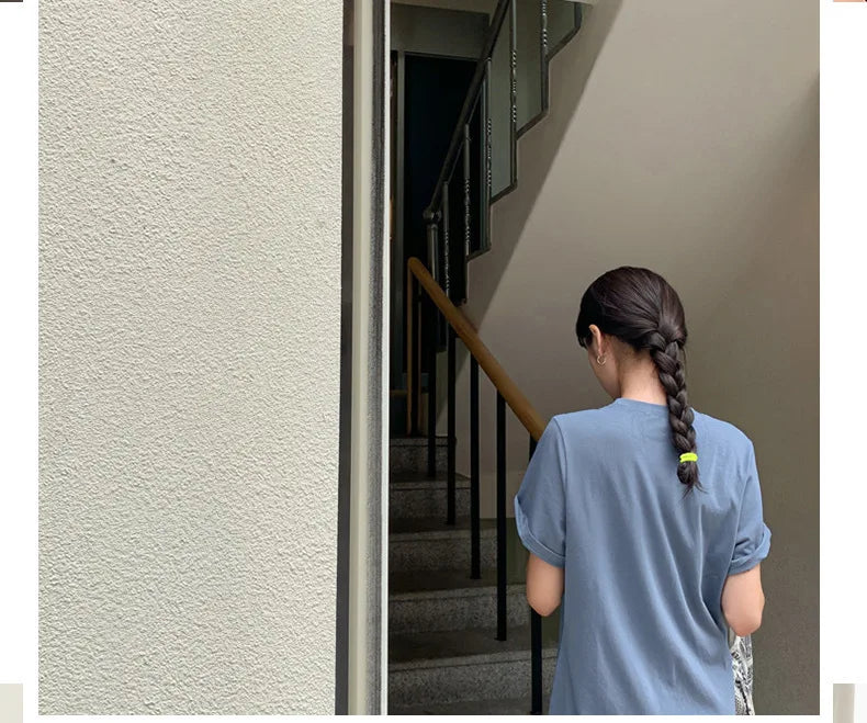 20pcs/can High Elastic Hair Ring French Style Bands Tie Thickened Hair Rope Basic Simple Head Rope For Women Girls Iddal Choice - Clikcy