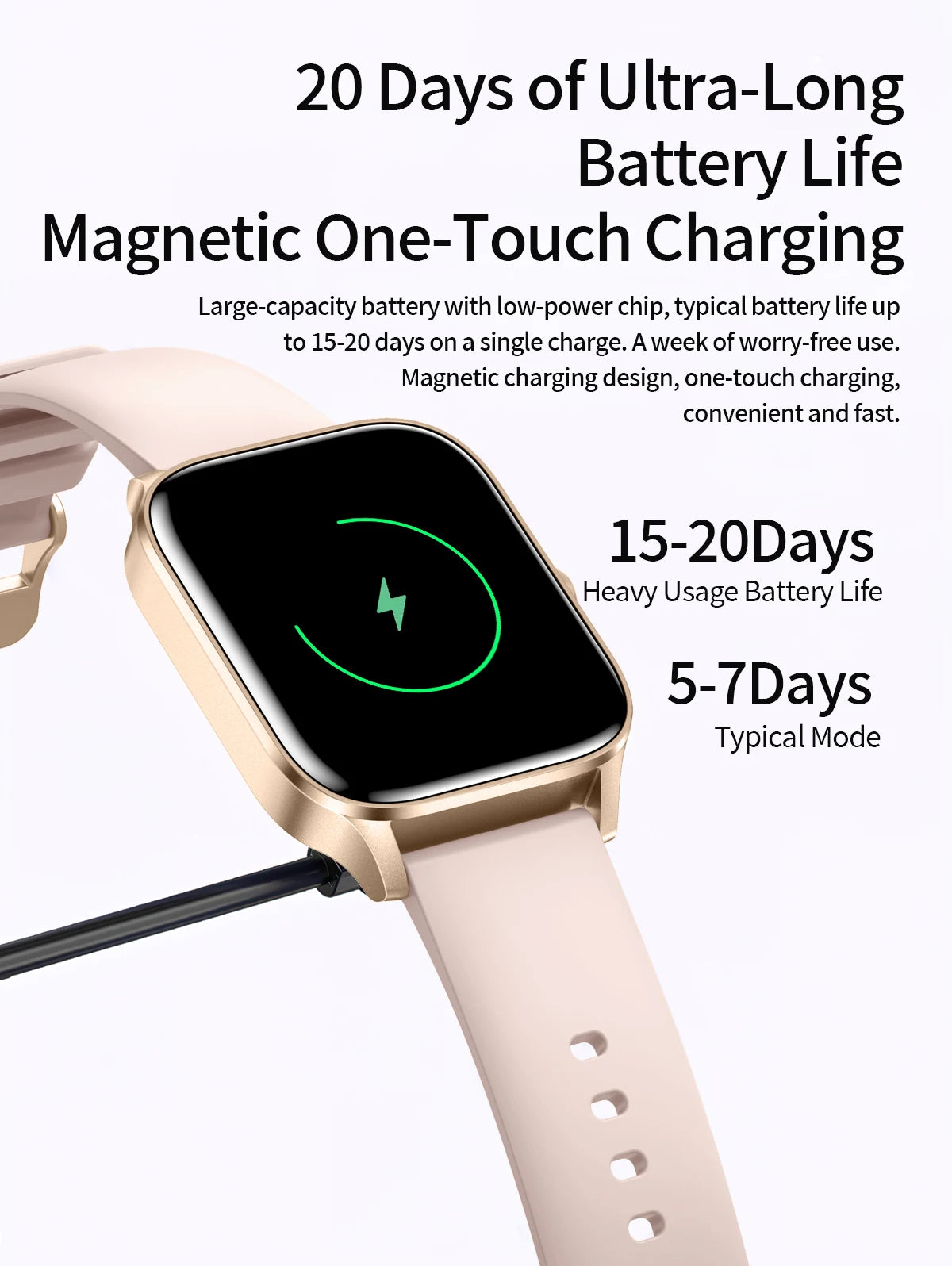 LIGE Fashion Smart Watch Women 1.85” HD Screen Custom Watch Face Women’s Health Monitor Watch Bluetooth Call Sports Smartwatches - Clikcy