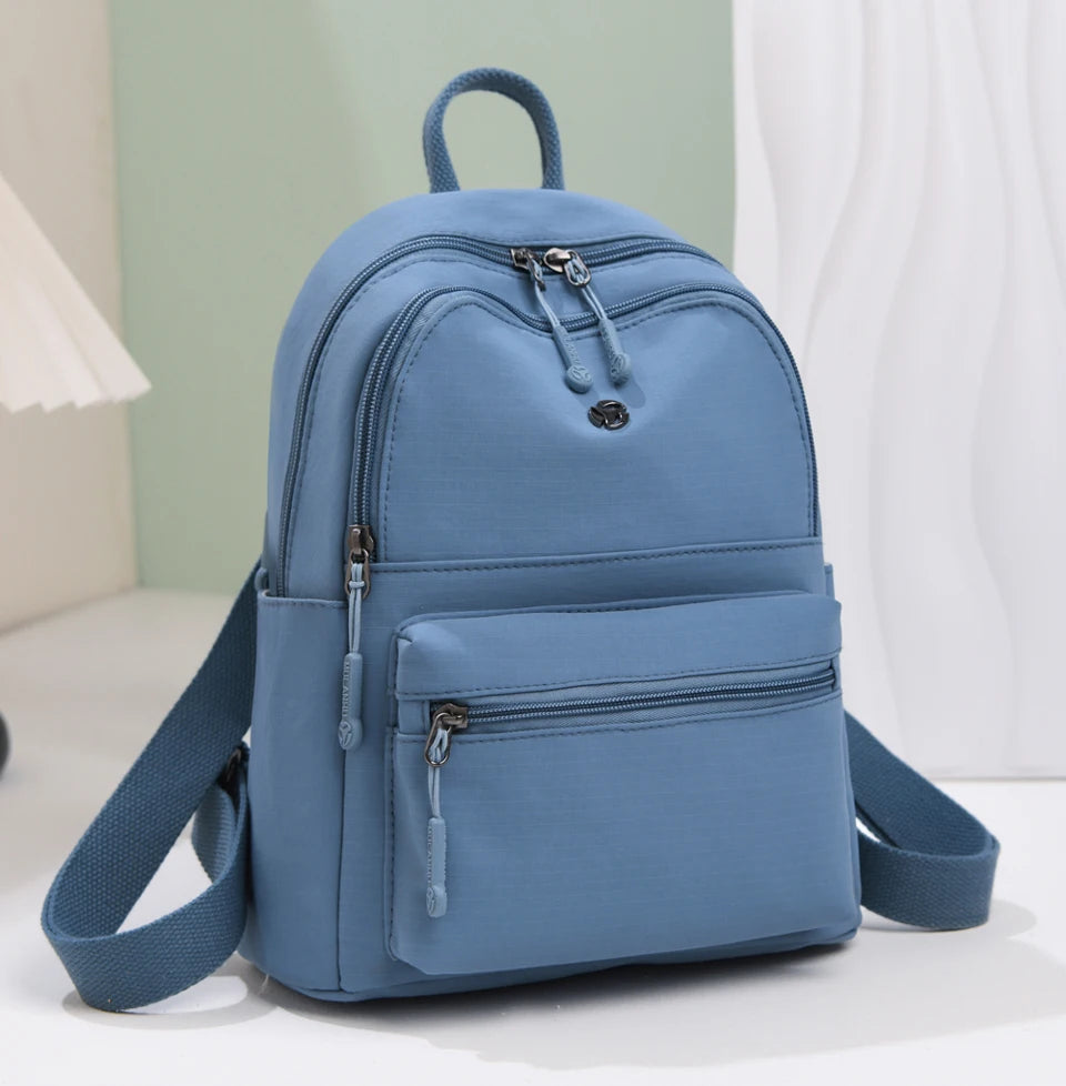 Casual Multi Pockets Backpacks for Women Waterproof Nylon Daypack Women Lightweight Back Pack Ladies Large Capacity Travel Bags - Clikcy