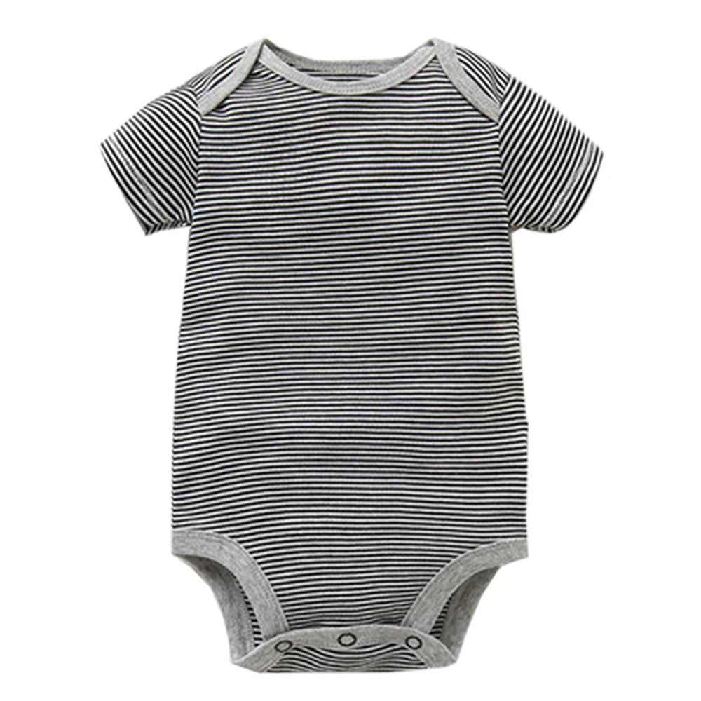 5PCS/Lot Baby Boys Girls Bodysuits 100% Cotton Short Sleeves Kids Clothes 6-24 Month Newborn Baby Clothing bebe Jumpsuit - Clikcy
