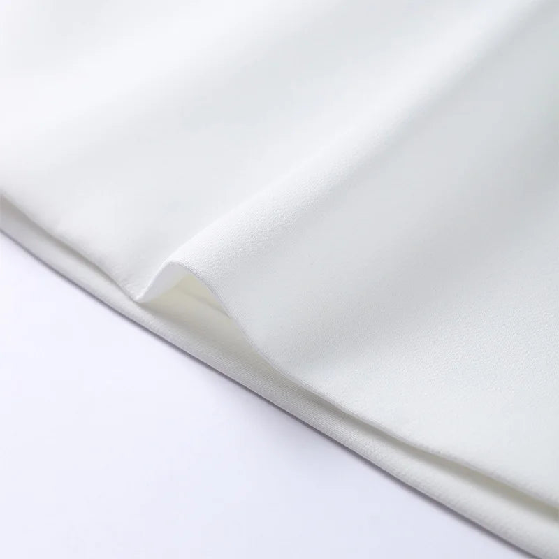 Casual Single Breasted Loose O-neck Blazer Coat Elegant Solid Skirt Set for Women High Waist Skirts Female 2025 Spring Outfit - Clikcy