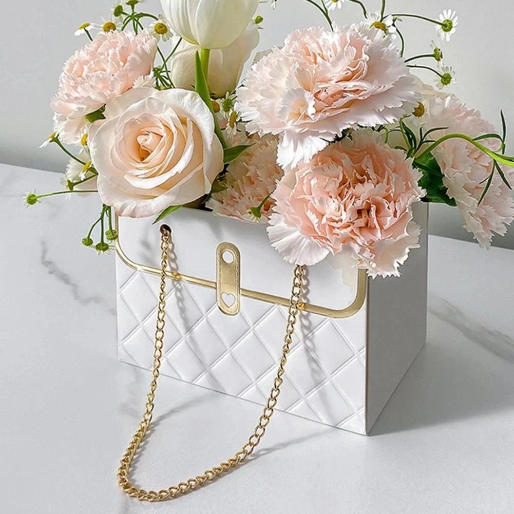 Flower Tote Bag Portable Foldable Long Lasting Universal Present Packing Rose Flower Box Party Gift Box Wedding Valentine'S Day - Clikcy