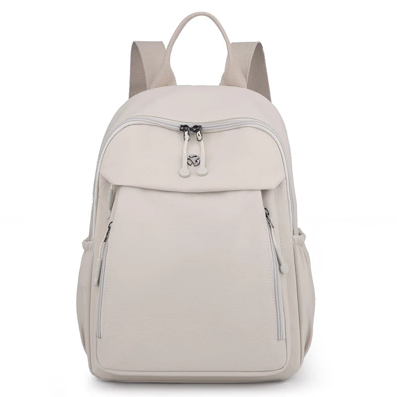 Casual Backpack Women Waterproof Nylon Back Pack Large Capacity Student Daypack Simple Schoolbag for Girls Ladies Travel Bags