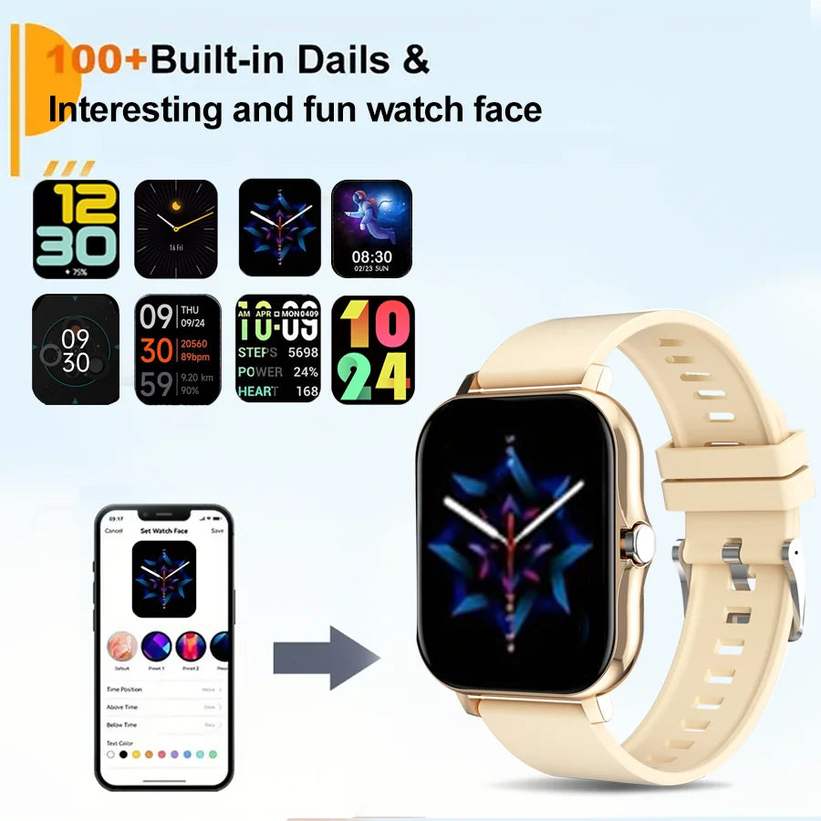 Children's boy and girl smartwatches, Music players, pedometers, High-definition touch screens, Puzzle games, Wireless calling - Clikcy