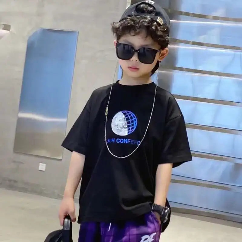 Children's T-shirts Boy T-shirt Baby Summer Clothes Infant Short Sleeve Tee Tops Kids Long Boys Boy's Top Clothing Toddler - Clikcy