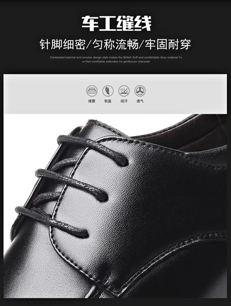 Mens Dress Shoes Men's Formal Original Leather Italian Skin Shoes for Men Elegant Casual Business Luxury Social Male Shoe - Clikcy