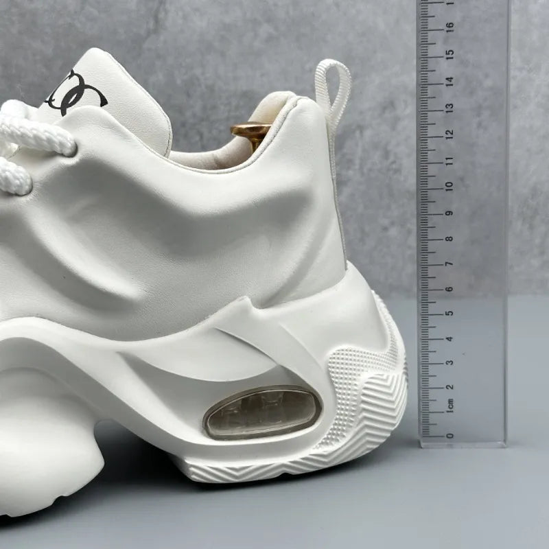 Men Shoes Designer Luxury Casual Sneakers Breathable Platform Shoes for Men Fashion Height Increasing Comfortable Non-slip Shoes - Clikcy