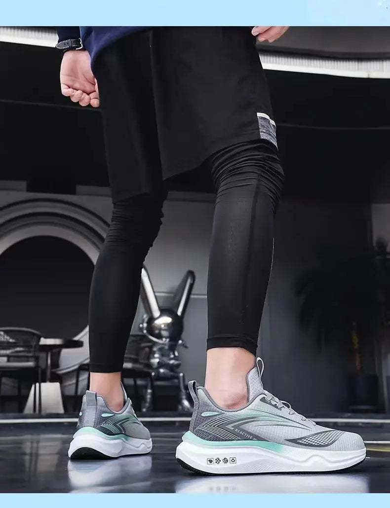 Men's Sports Shoes Men's Soft-soled Running Shoes Mens Trendy, Comfortable and Casual Shoe Mens Mesh Breathable Sports Shoe - Clikcy