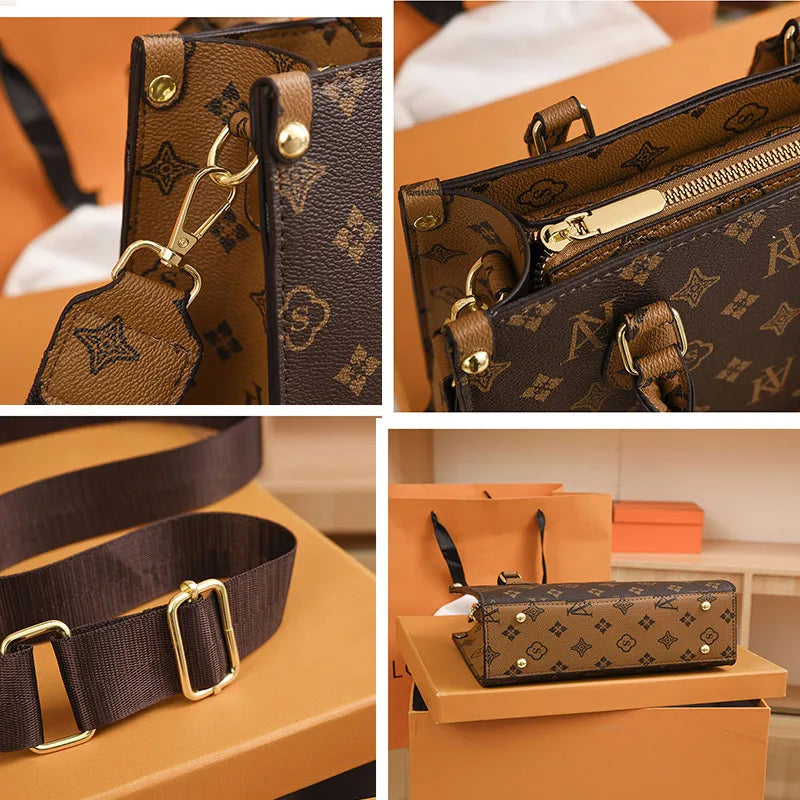 New Women bag Shoulder bag Handbag for women 2025 Crossbody bag pattern PU Portable bucket bag ladies messenger bag - Clikcy