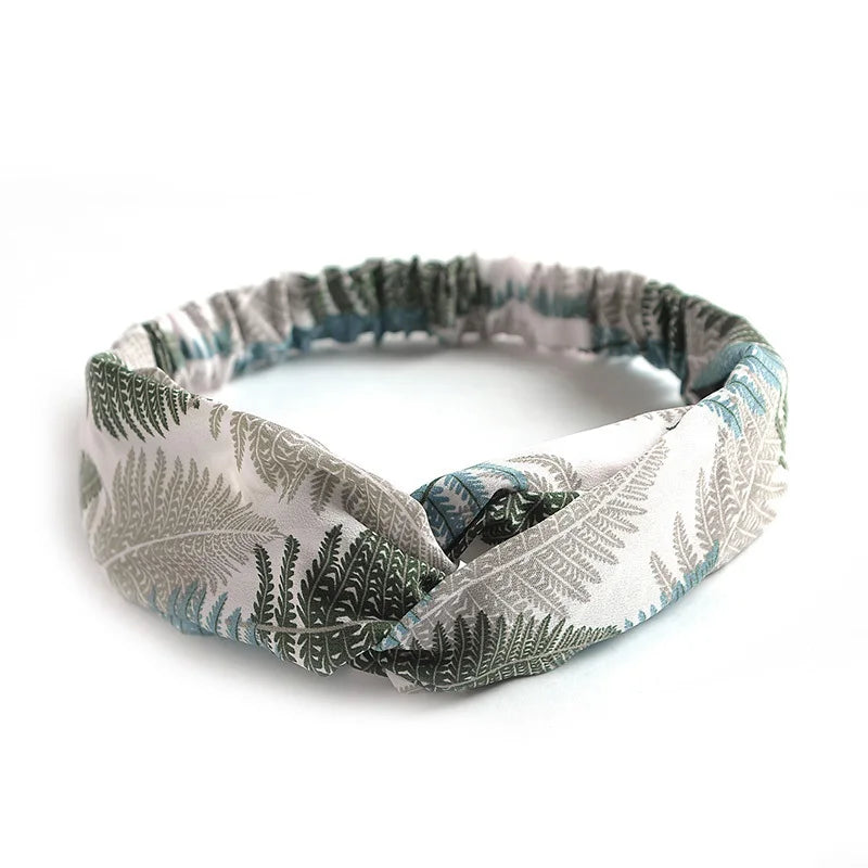 2024 Fashion Women Girls Bohemian Hair Bands Print Headbands Vintage Cross Turban Bandage Bandanas HairBands Hair Accessories