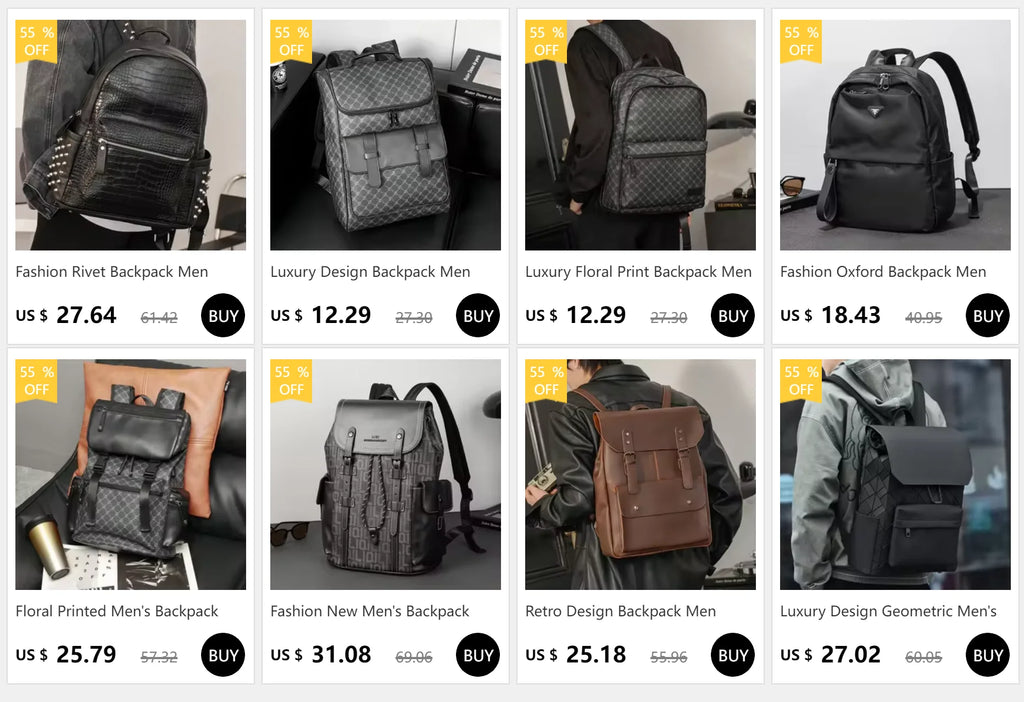 Fashion Business Men Backpack Luxury Double Layer Men's Backpacks Floral Plaid Laptop Backpack Male Schoolbag Travel Back Bag - Clikcy