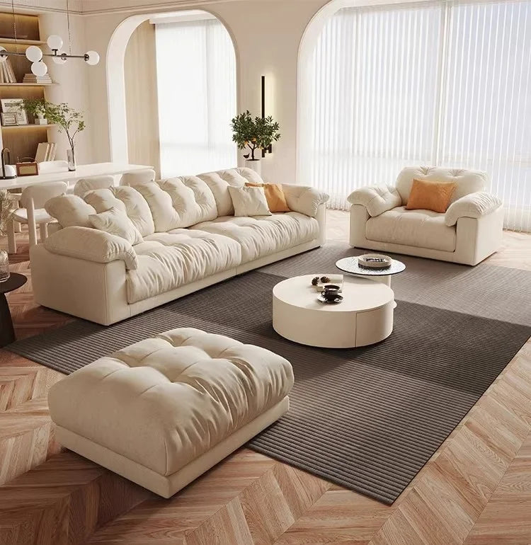 Nordic Modern Living Room Sofa Luxury Designer Fluffy Loveseat Lazy Sofa Lounge Cloud Divano Da Soggiorno Furniture Home