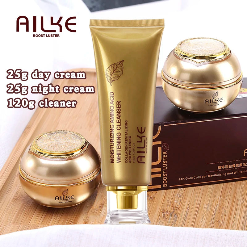 AILKE cosmetics facial skin care sets moisturizing whitening sleeping women beauty wrinkle cream face products female Wholesale - Clikcy