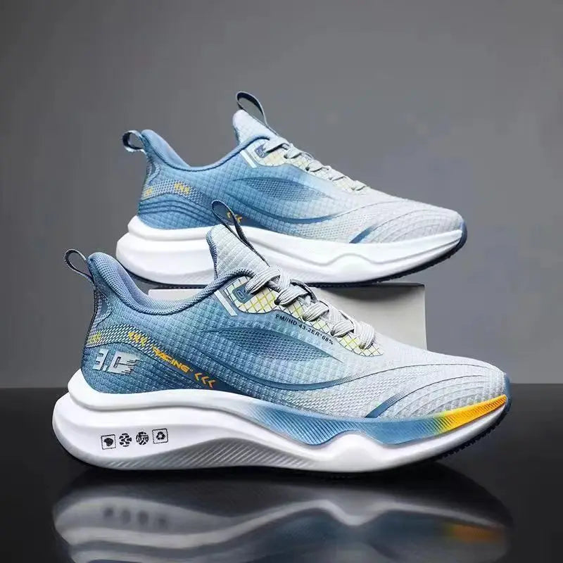 Men's Sports Shoes Men's Soft-soled Running Shoes Mens Trendy, Comfortable and Casual Shoe Mens Mesh Breathable Sports Shoe - Clikcy