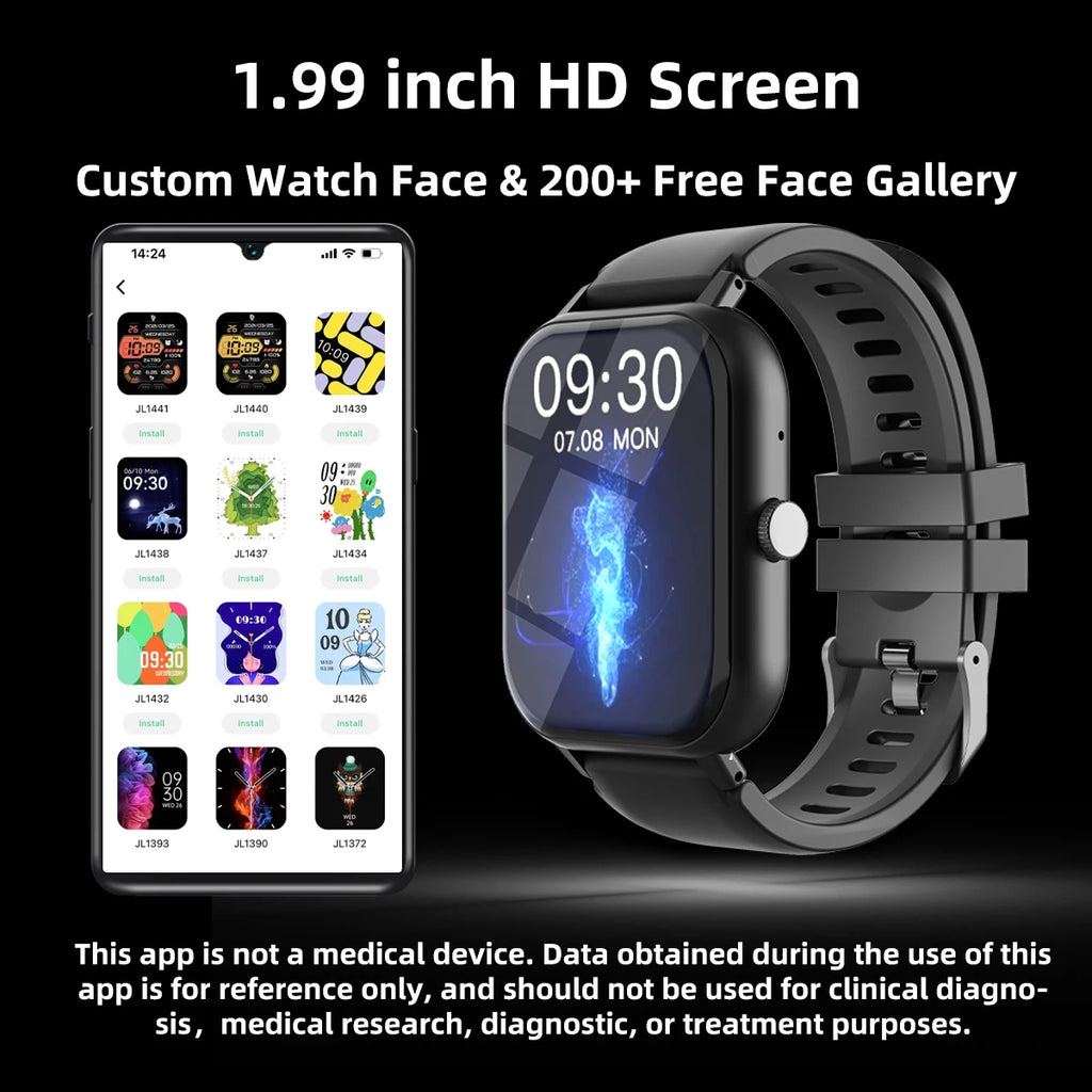 Smart Watch Sport Music Display Message Wrist Watch Sleep Heart Rate Monitoring Gifts Women 2025 Smartwatches Men Fitness Wrist - Clikcy