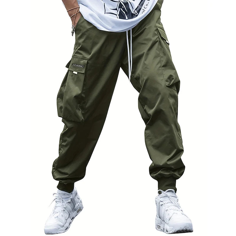 Fashion Lightweight Cargo Pants Summer Breathable Casual Sweatpants 2/1Pcs Hip-Hop Drawstring Trousers Outdoor High Street Pants - Clikcy